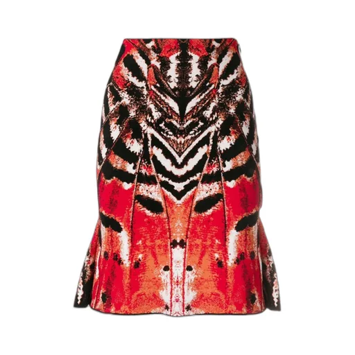 Abstract Printed Skirt