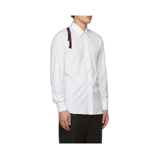 Logo Tape Harness Detailed Shirt