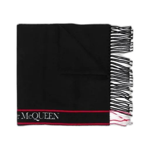 Logo Fringed Scarf