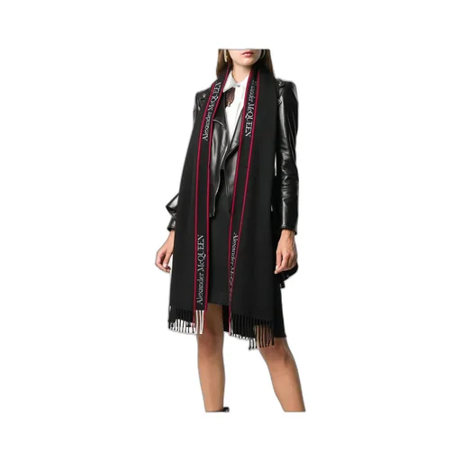 Logo Fringed Scarf