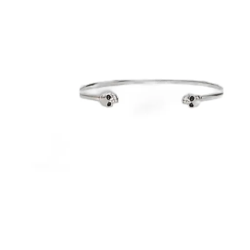 Twin Skull Slip-On Bracelet