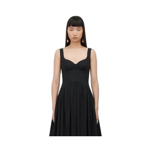 Sweetheart Neck Corset Midi Dress