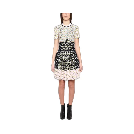Floral Printed Knitted Dress