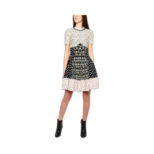 Floral Printed Knitted Dress