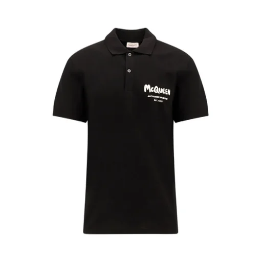 Graffiti Printed Polo Shirt