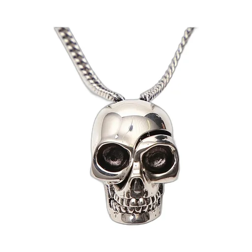 Divided Skull Pendant Necklace