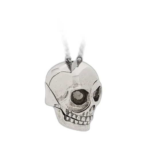 Divided Skull Pendant Necklace