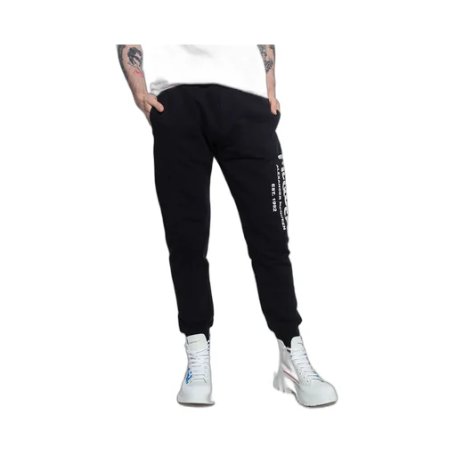 Logo Printed Slim Cut Track Trousers