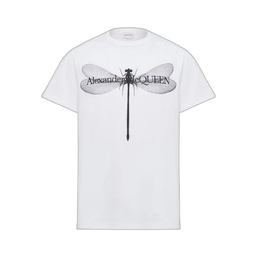 Dragon-Fly Printed Crewneck T-Shirt