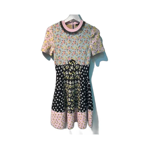 Floral Printed Knitted Dress