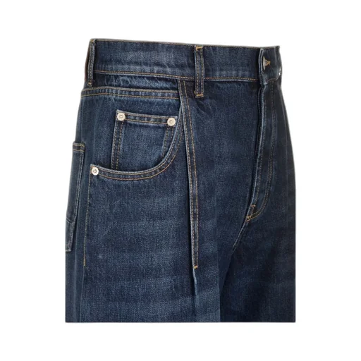 Knee-Length Denim Shorts