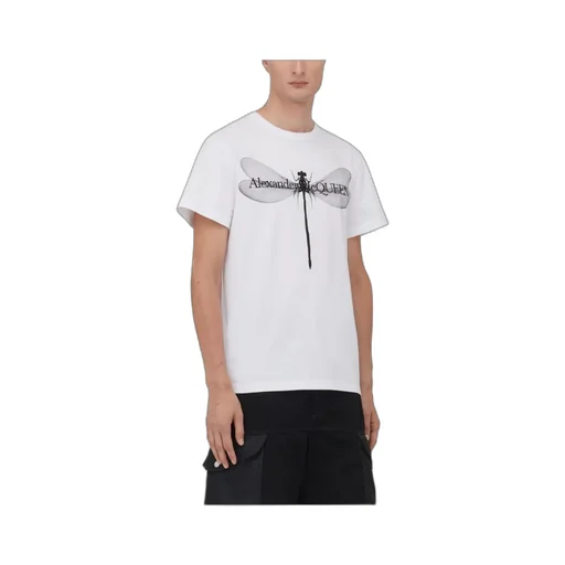 Dragon-Fly Printed Crewneck T-Shirt