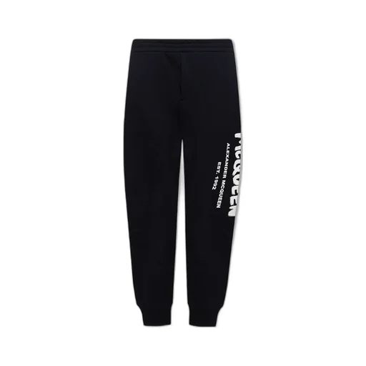 Logo Printed Slim Cut Track Trousers