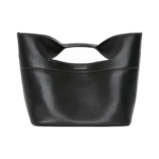 Logo-Printed Small Top Handle Bag