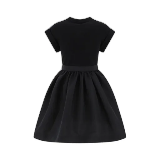 Seal-Logo Panelled Crewneck Mini Dress