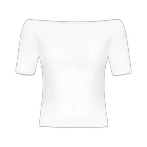 Off-Shoulder Short-Sleeved Top