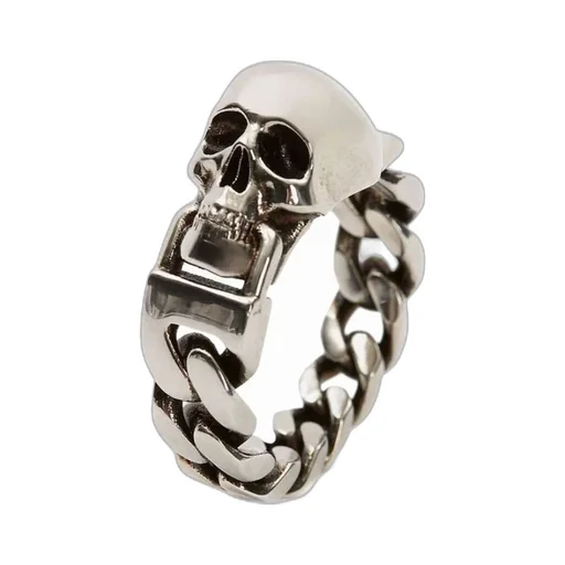Skull Chain Ring