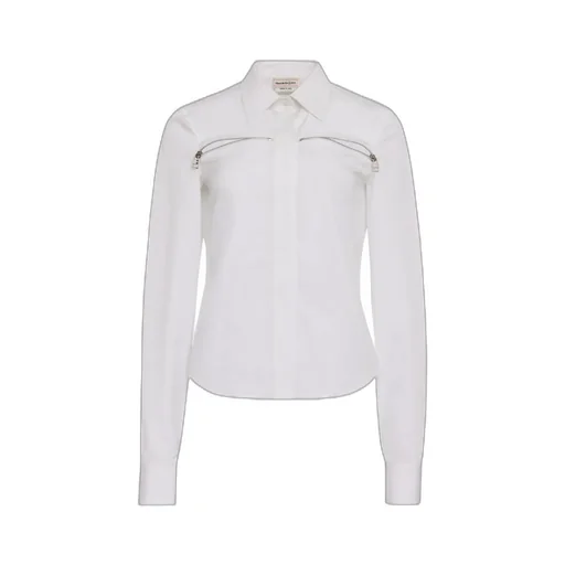 Zip-Detailed Long-Sleeved Shirt