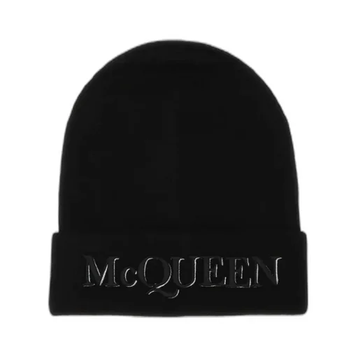 Logo Embroidered Turn-Up Brim Beanie