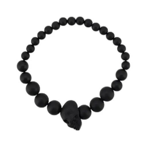 Skull Stud Beaded Bracelet