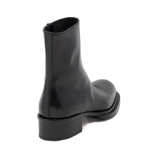 Cuban Stack Ankle Boots