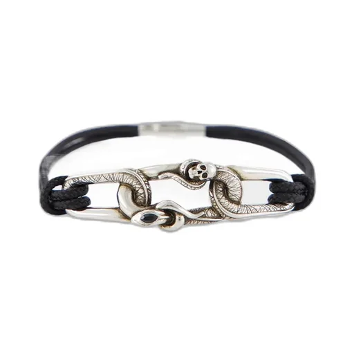 Snake Skull Cord Bracelet