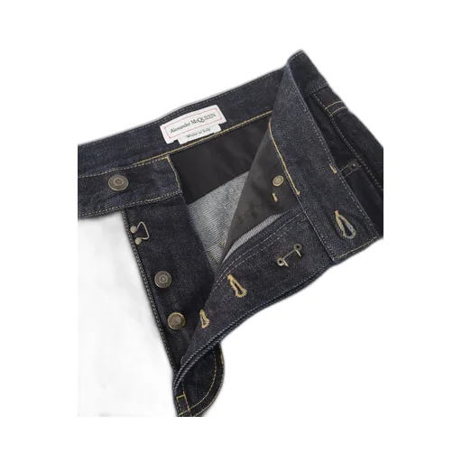 Straight-Leg Turn-Up Hem Jeans