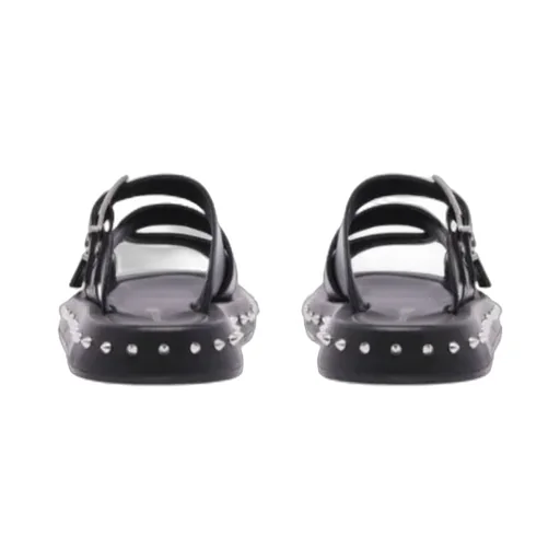 Stud Embellished Double Buckled Sandals