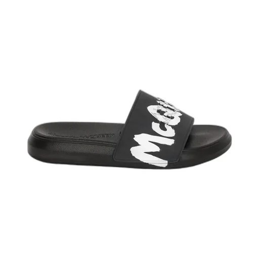 Grafitti Logo Printed Slip-On Slides
