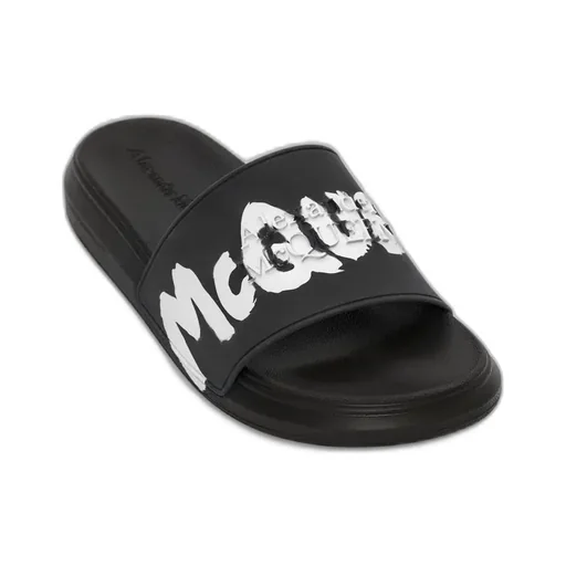 Grafitti Logo Printed Slip-On Slides