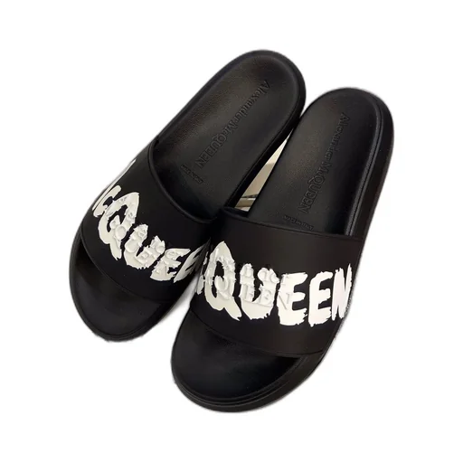 Grafitti Logo Printed Slip-On Slides