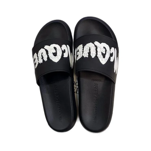 Grafitti Logo Printed Slip-On Slides