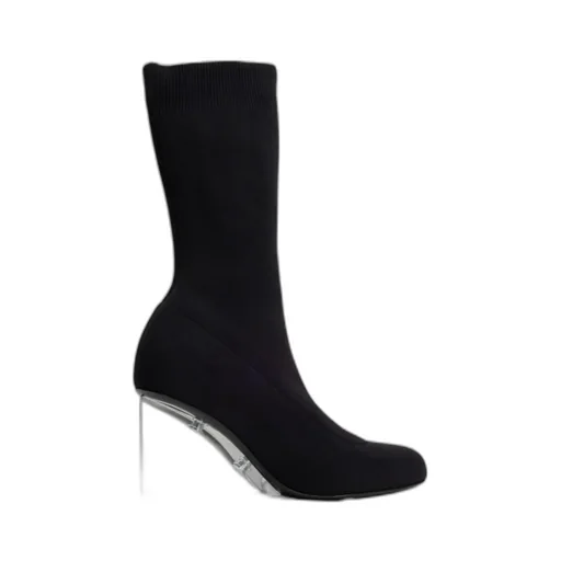 Knitted Round-Toe Boots