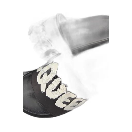 Grafitti Logo Printed Slip-On Slides