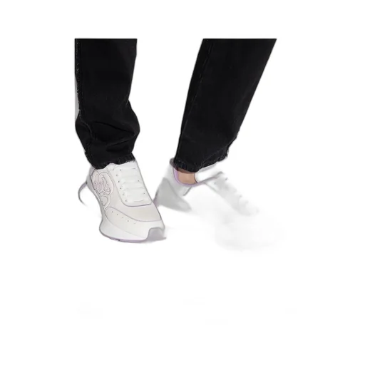 Logo Embroidered Lace-Up Sneakers