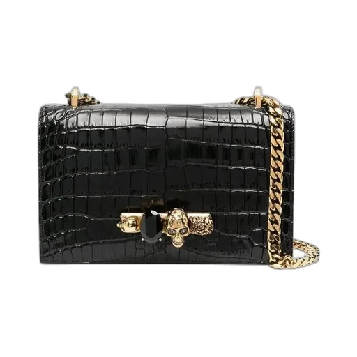 Embellished Four-Ring Shoulder Bag