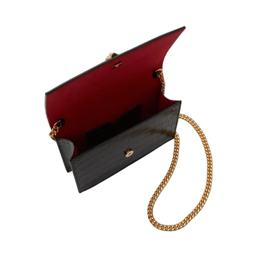 Skull Embossed Crossbody Bag