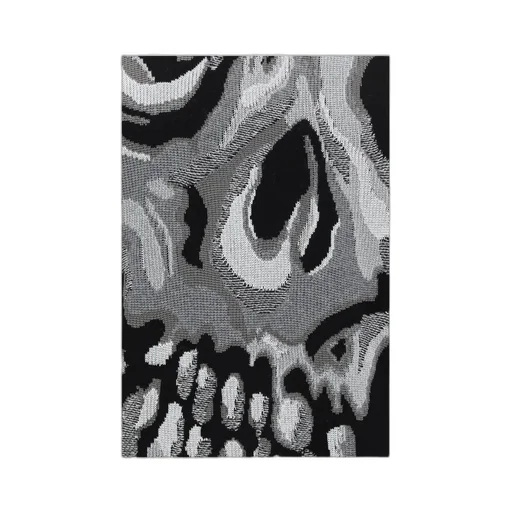 Skull Intarsia-Knit Crewneck Jumper