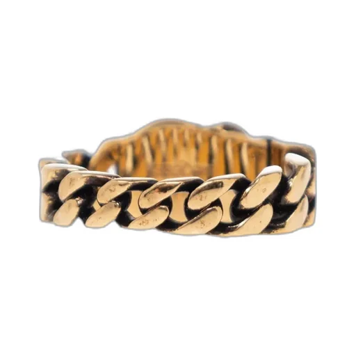 Skull Motif Chain Ring