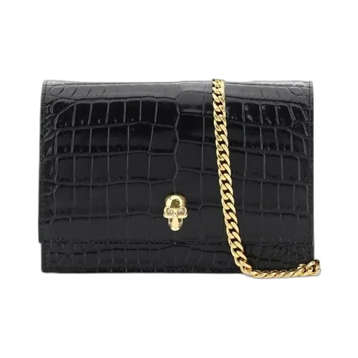 Skull Embossed Crossbody Bag