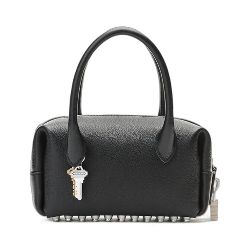 Logo Debossed Zip-Up Small Tote Bag