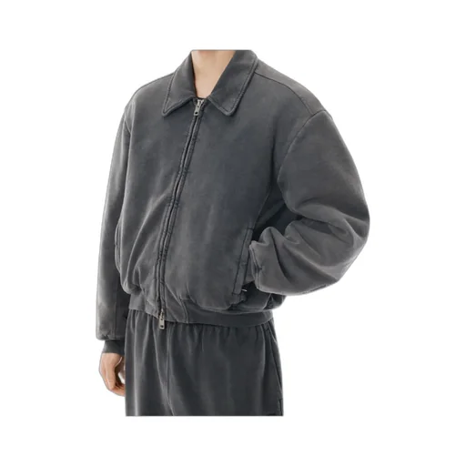 Oversized Zip-Up Moto Jacket