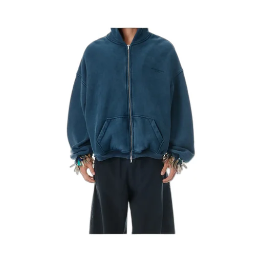 Logo-Printed Zipped Hoodie