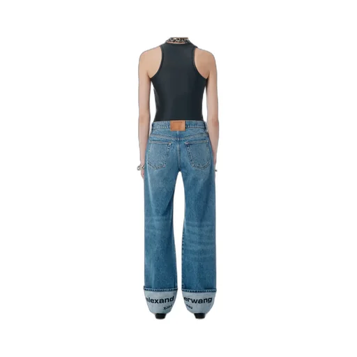 Logo-Embroidered Mid-Rise Jeans