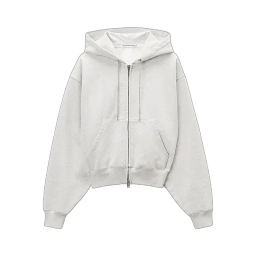Cropped Zip-Up Hoodie