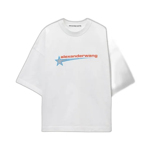 Star Patterned Crewneck T-Shirt