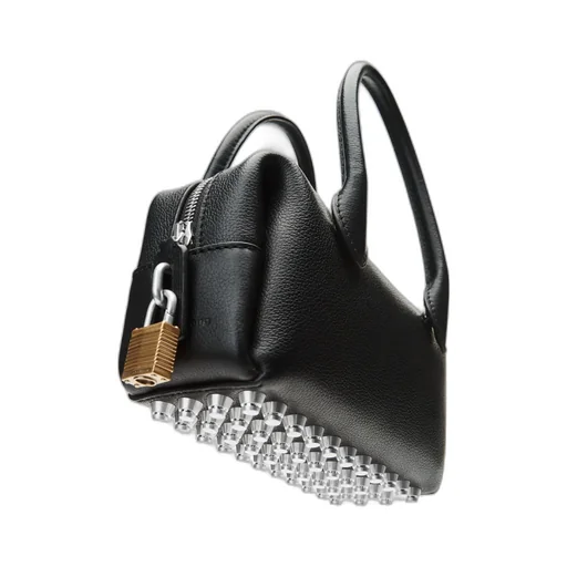 Logo Debossed Zip-Up Small Tote Bag