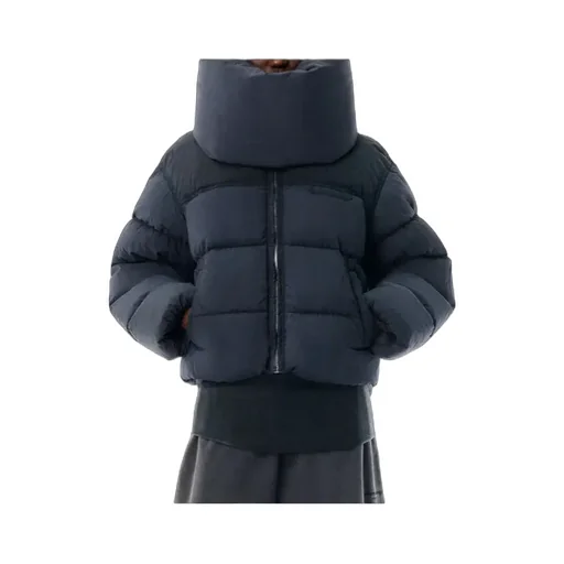 Long-Sleeved Zippered Cotton Jacket