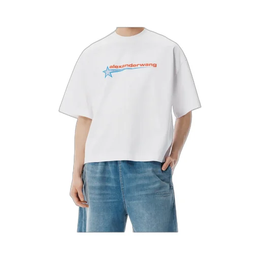 Star Patterned Crewneck T-Shirt