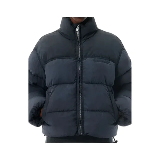 Long-Sleeved Zippered Cotton Jacket